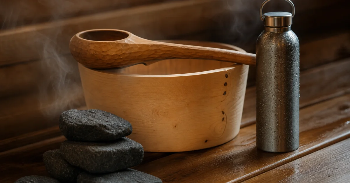 Läufer in der Sauna zur Hitzeanpassung nach dem Training